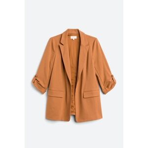 Skies are Blue Women Camel Boyfriend Oversized Blazer XL New With Tags